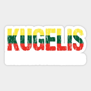 Kugelis Lithuanian Funny Food Lover Dish Lietuva Flag Sticker